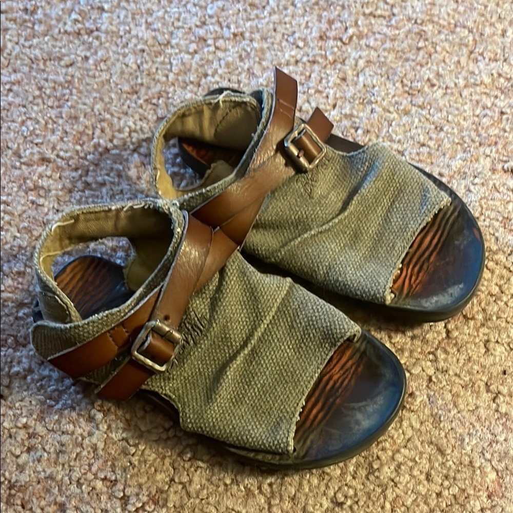Stylish Brown and Gray Kids Sandals